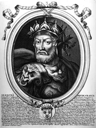 Retrato de Meroveo (d.456) Rey de los Francos Salios, de 